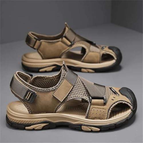 Men’S Fashion Light Casual Sandals Gladiator Outdoor Roman Style Breathable Beach Shoes With Hook Loop Closure3