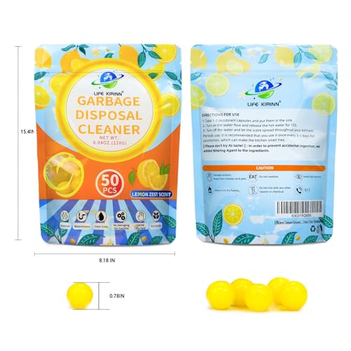 image for LIFE KIRINN Garbage Disposer Freshener,Sink Disposal Odor Eliminator,5