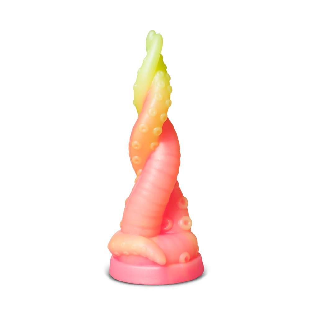 BeHorny Dildo Sex Toy, Liquid Silicone Alien/Octopus Tentacle/Dragon Dildo with Suction Cup