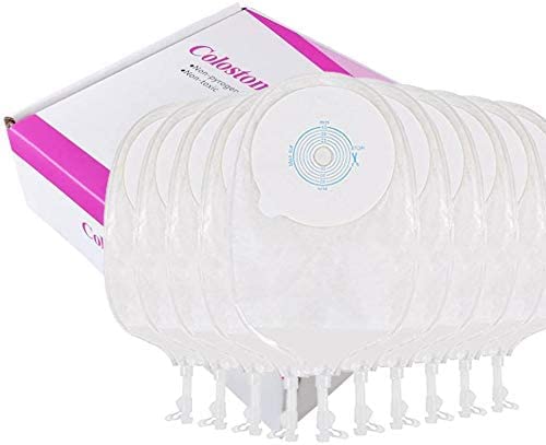 Bolsa de urostomía, bolsa drenable médica, bolsas de estoma de ostomía, sistema de una pieza, corte a ajuste, paquete de 10 unidades