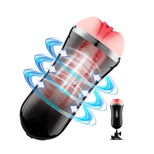 Male Masturbation Cup Sex Toys Masturbating for Men Electric Masturbator Cup 2-in-1 Masturbator Sex Toy for Men 3D Realistic Vagina, Erotic Sex Toy for Men Pleasant Toys