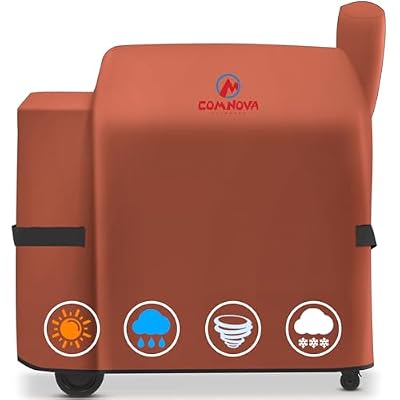 Comnova Grill Cover for Traeger Pro 34 & 780 Series - 600D Wood Pellet Smoker Cover for Traeger Waterproof Heavy Duty, Premium Pellet BBQ Cover for Traeger Pro 34, Pro 780, Texas, Z Grills and More