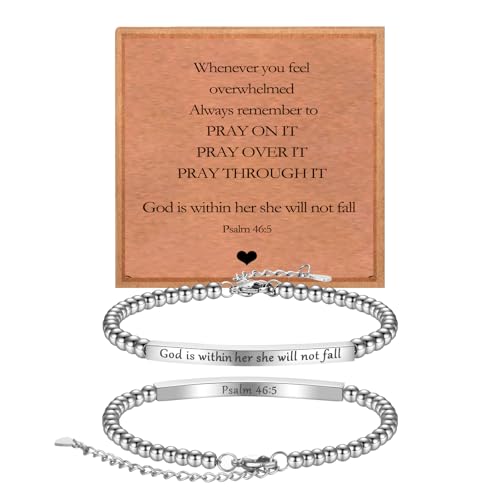 Christian Gifts for Women Charm Bracelet Inspirational Gifts Jesus Jewelry for Women Friend Sister Her