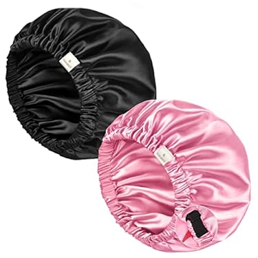 AMAZON - YANIBEST Silk Bonnet for Sleeping Satin Bonnet Hair Bonnets for Black Women and Men Double Layer Ajustable Bonnet for Curly Braids Hair