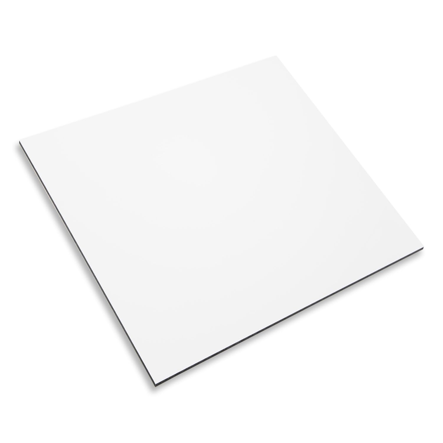 BaumaxxeAluminium Composite Panel White I 20 x 20 cm I 3 mm I Weatherproof Blank Aluminium Sign I for Model Making Trade Fair Construction Signage DIY Screen Printing and Digital Printing I AZ_112