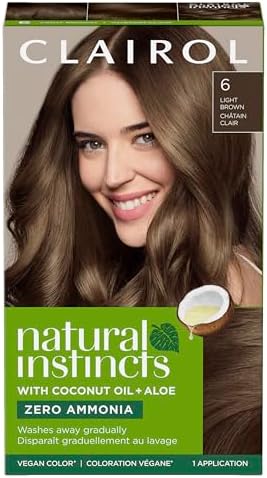 Natural Instincts Demi-Permanent Hair Dye, 6 Light Brown | 1 Pack