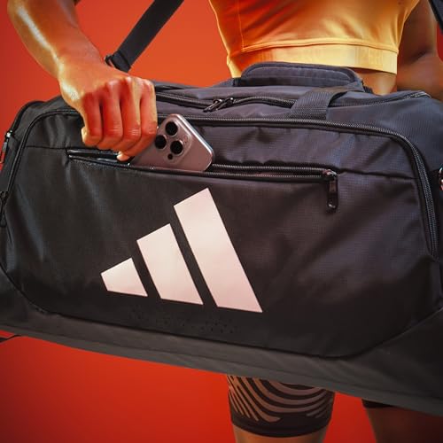 Image of adidas Defender 5 Duffel Bag for Sports, Gym and Travel, Ray Blue /White, OSFA