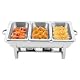 Chafing Dish DIFU 9L mit 3 Grid für professionelle Warmhaltung von Speisen