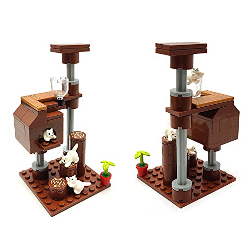 Dspitwod Building Block Toys Sets For Girls Boys 6-8-12 Cat Tower Dog Kennel Accessories Brick Blocks For Kids Compatible For Mini Figure Major Brands #TOP4