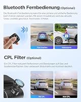 VIOFO A229 Plus 3 Lens 2K + 2K + 1080P, Dual STARVIS 2, HDR Vorne hinten Dashcam Auto, Sprachsteuerung & 5GHz Wi-Fi WLAN Autokamera, Ultrapräzises GPS, Super Nachtsicht 2.0, Sprachausgabe, 512 GB Max – Ansicht 7