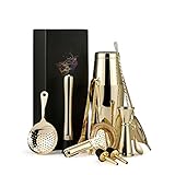 wrtgerht Cocktail-Shaker-Set, 11-teiliges Barkeeper-Set for Mixer, Wein, Edelstahl, Bar-Werkzeug, Home Drink Party Zubehör Küchengeräte (Color : B)