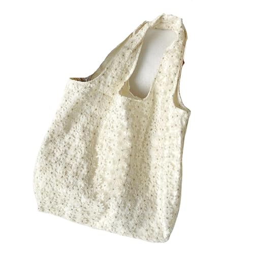 Sac à bandoulière en dentelle marguerite idéal pour le marché et les sorties