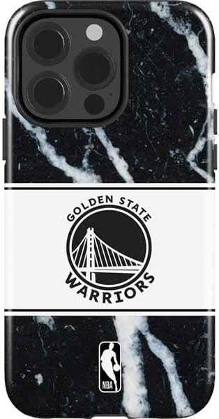 Skinit Impact Phone Case Compatible with iPhone 14 Pro - Officially Licensed NBA Golden State Warriors Black Animal Print Design