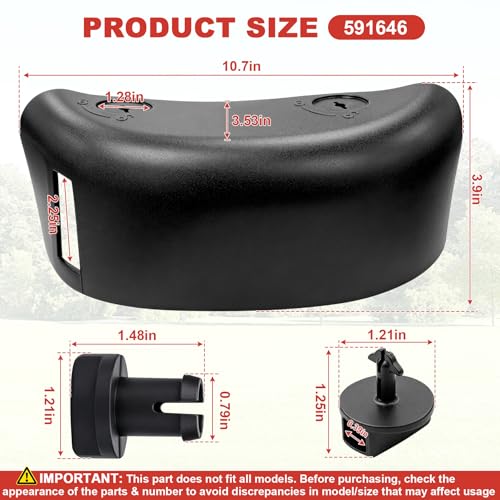 591646 Cover Air Cleaner Compatible with Briggs & Stratton Lawn Mower Parts by superbobi - Used condition - Image 2