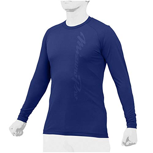 ミズノ ウェア アンダーシャツ ハイドロ銀チタン ローネック 長袖 12JA1P15 MIZUNO (16)パステルネイビー O