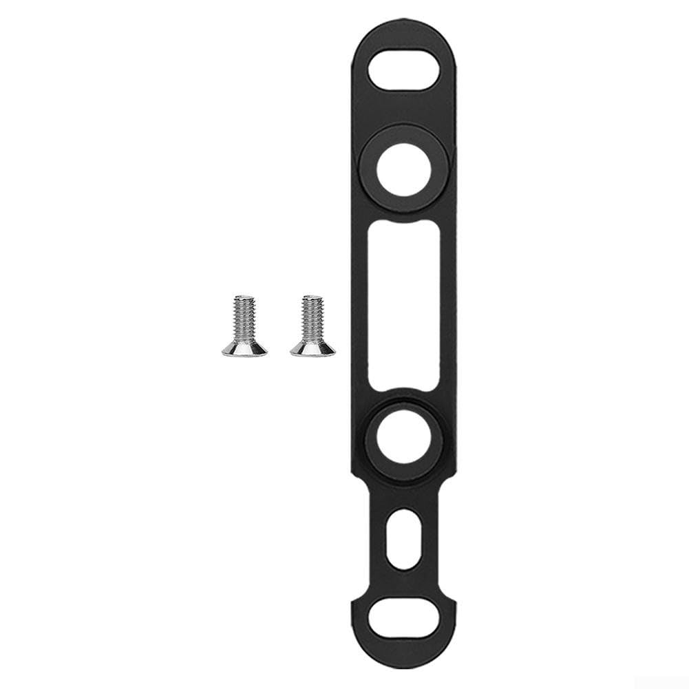 Belnotelt Road Bike Brake Adapter Post Mount To Flat Mount Front Hydraulic Disc Caliper 140mm To 160mm Aluminium Alloy Lightweight For Upgraded Stopping Power Black(Black)