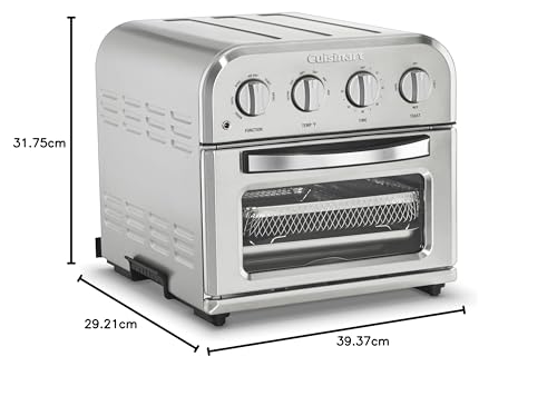 Image of Cuisinart TOA-28 Compact Airfryer Toaster Oven | 220-240V, 50Hz | 1800W | 6-in-1 Functions | Large Capacity Air Fryer | Wide Temperature Range | 60-Minute Timer /Auto-Off | Stainless Steel