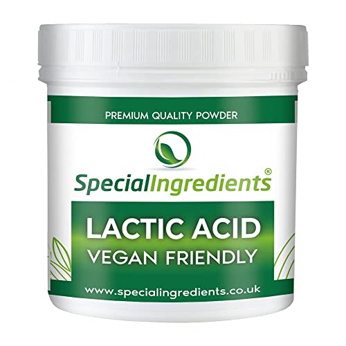 Special Ingredients Ácido láctico - ideal para queso vegano - apto para veganos, sin OGM, sin gluten - Envase reciclable (100)