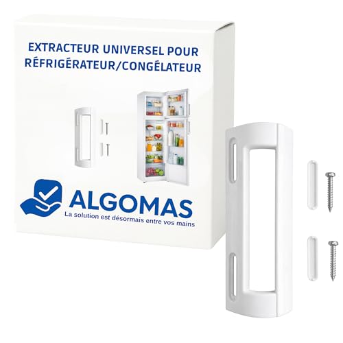 ALGOMAS® Poignée Blanche Universelle 19,8 cm pour Réfrigérateur et Congélateur | Ajustable...