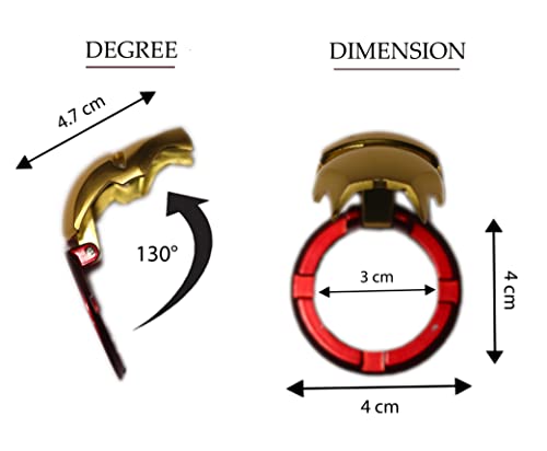 Image of MR WAGON - Protective Car Start Stop Button Cover -Open Close Ignition Cap for Bike and Car -Decorative Car Push Start Button Cover- Auto Accessories for Car Interior (4 cm) Diameter (Gold)