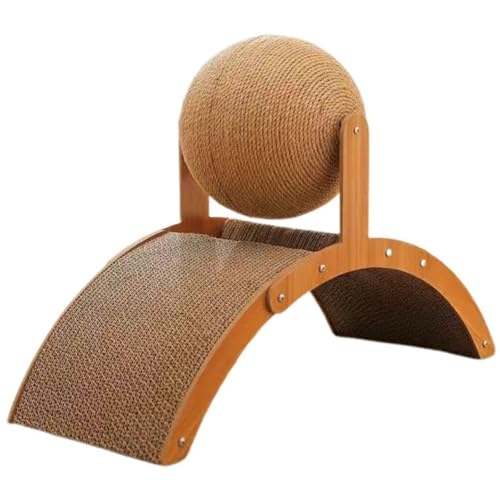 Aiwdeyi Extra Large Tiragraffi Per Gatti - Tiragraffi Interattivo Con Ruota Panoramica E Palline Rotanti In Sisal Per Gatti,ruota per,gioco per gatto,accessori