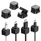 8 Pack Magnetic Cable Organizer Clips, Reusable Cord Holders