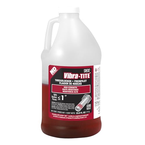 Image of Vibra-TITE - 13100 131 Permanent Strength Anaerobic Threadlocker, 1 Liter Jug, Red