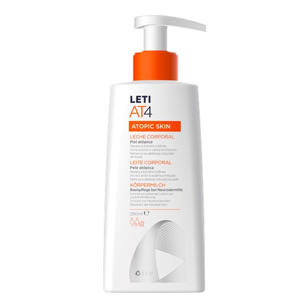 Leti AT-4 Leche Corporal Pieles Atópicas y/o Secas, 500ml PRECIO ESPECIAL
