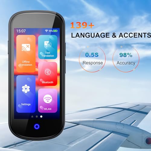 Language Translator Device No WiFi Needed, 2024 Two-Way AI Voice Translator for All Languages and Accents, 139+ Language Online Translation, 4" HD Offline/Photo Translation for Travel 5 Language Translator Device No WiFi Needed, 2024 Two-Way AI Voice Translator for All Languages and Accents, 139+ Language Online Translation, 4" HD Offline/Photo Translation for Travel - Image 3