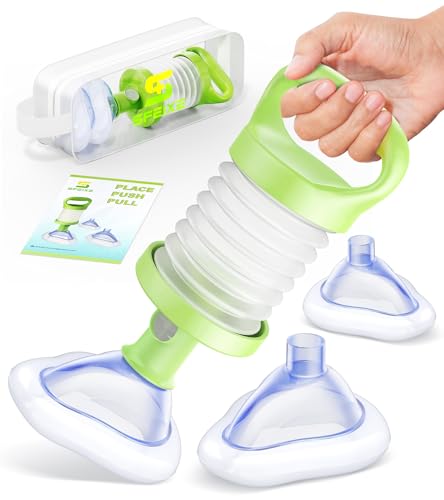 SFEIXE Portable Airway Clearance Device, HSA Eligible Manual Suction First Aid Tool for Adults, Kids, Seniors, Infants, Home & Travel