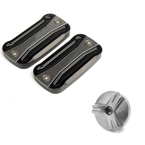 Tapas de depósito de líquido de frenos y filtro de aceite titanio para moto XADV 2017-2021