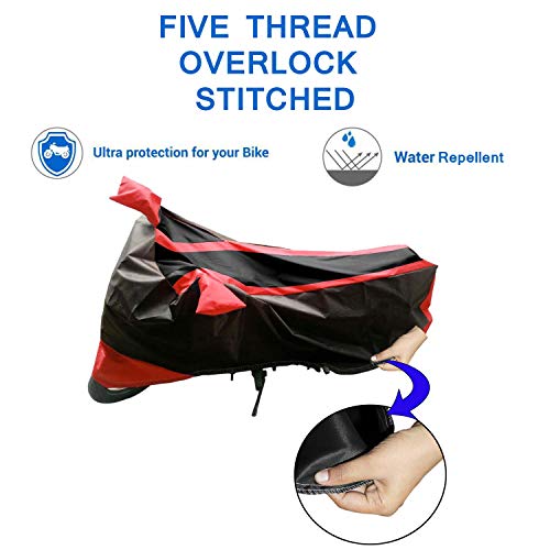 Image of Kandid Red & Black Water Resistant Bike Cover for Bajaj Pulsar 150 DTS-I