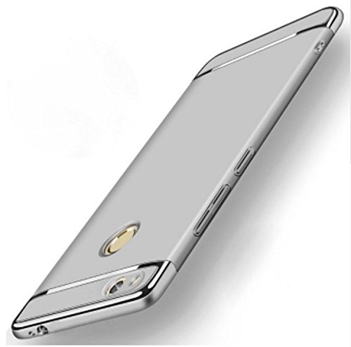 Compatibile per HUAWEI P10 LITE (WAS-LX1 WAS-LX1A) schermo 5.2 COPERTURA ANTIURTO RIGIDA protezione PLACCATURA GOLD ORO CUSTODIA COVER 3 IN 1 SILVER CORNICE GOLD