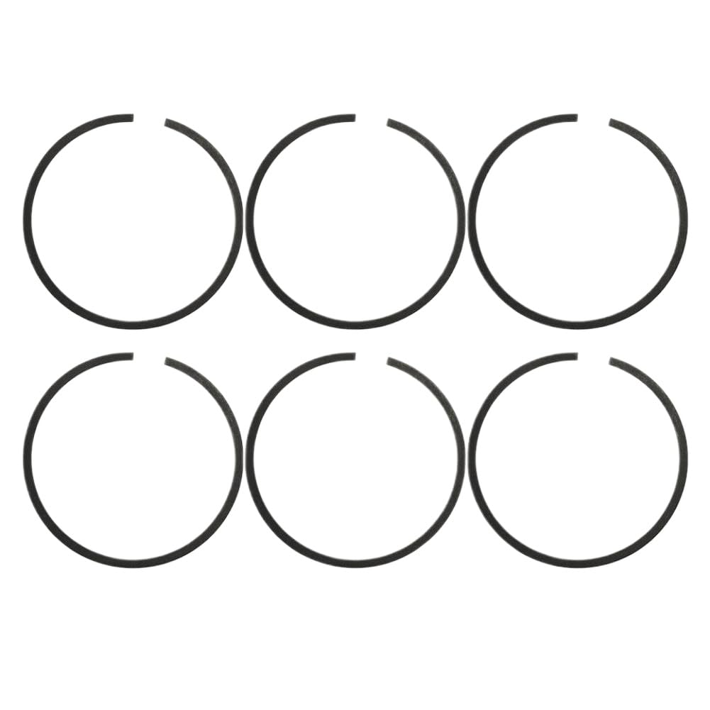 6Pcs 44MM Piston Ring Compatible with Chainsaw Models 49 42 51 55 246 351 353 350 345 340 346