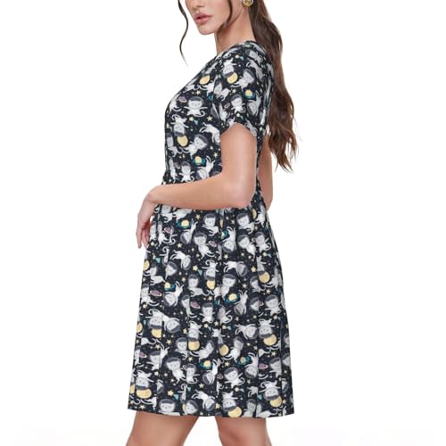 Robe casual manches courtes pour vacances et bureau - 2
