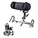 YEZMEK Rollstuhl Kopfstütze, Verstellbares Nackenkissen aus PU & Stahl, 30–50 cm Höhe, 90° drehbar & abnehmbar, passend für Rollstühle mit 38–52 cm Breite & 22/25,4 mm Rohrdurchmesser