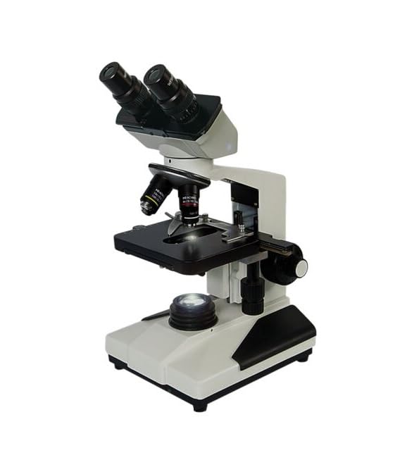 Image of LABGO Binocular Coaxial Microscope | Magnification 40x to 1000x Professional Dual Eyepiece Microscope for School, College & University Students | Ideal for Laboratory,