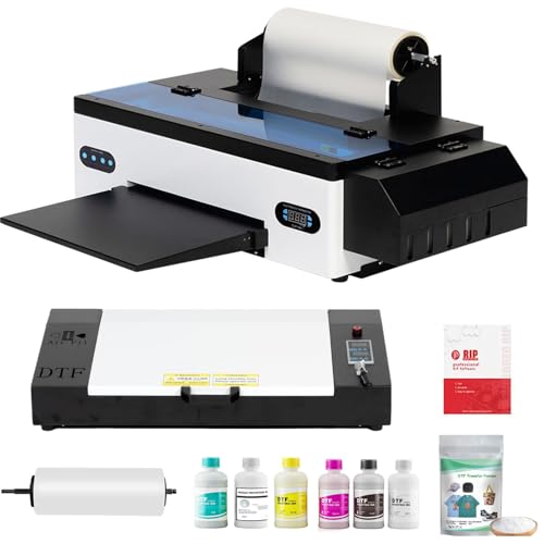 SENORTIAN A3 DTF Printer with Oven, L1800 DTF Printer Machine 13" Max Print Width, Advanced White Ink Circulation, Roll Or Single Sheet Feeding System for T-Shirt Printing Custom Garments and Hoodies
