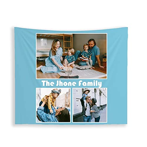 Tapiz de pared personalizado con tu foto y texto para decorar tu salón de 150 x 230 cm