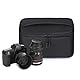S-ZONE Gepolsterte Faltbare Kameratasche für DSLR SLR Kamera TLR Sony Canon Nikon oder Flash, Schwarz, Aktentasche