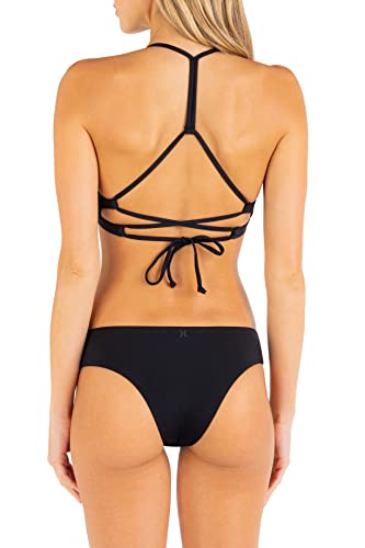 Hurley Women's Standard Solid Cheeky Hipster