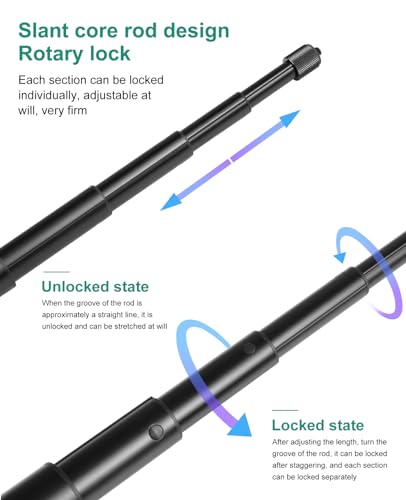 Perche à selfie rétractable anti-vibration avec trépied de table