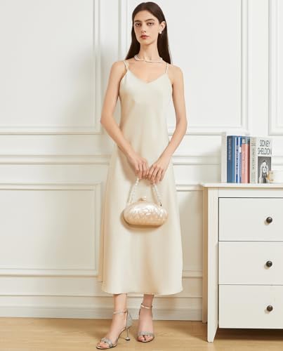 Image of Huralona Acrylic Evening Clutch Purses for Women Shell Handbag Chic Clutch Bag With Baroque Irregular Pearl Chain Strap