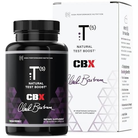 HPN T(5) Testosterone Optimization Booster | Natural Testosterone Supplement with Testofen | Increase Endurance & Energy | Improve Ability to Build Muscle with LJ100 | Vegan Friendly | 81 Capsules Cover