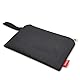 achilles Geldtasche, Banktasche, Geldscheintasche aus robustem Textil, Geldscheinbeutel mit Trageschlaufe, Scheine Etui, Dokumententasche, Geld-Etui, Banknoten-Hülle, 25 cm x 17 cm (Schwarz)