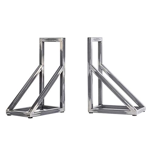 Bookends, Book Ends for Shelves, Metal Lightweight Large and Sturdy Handmade Decorative Bookends