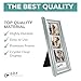 pbf PHOTO BOOTH FRAMES 2x6 Photo Strip Frame | 2 x 6 Photo Booth Strip Frame with Stand | Picture Frame for Photo Booth Strip | Premium Designer Photobooth Frame (Silver)