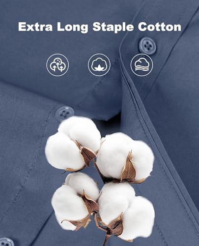 Mens Dress Shirts Long Sleeve Dress Shirts for Men Cotton Button Down Shirt Regular Big and Tall Dress Shirts2