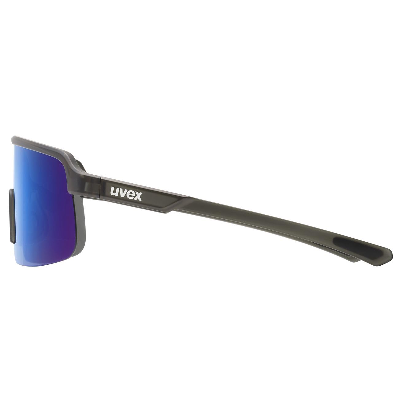 uvex dyrt, okulary sportowe unisex-dorosły, smoke gray matt/blue mirror, one size