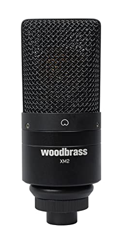 WOODBRASS XM2 Micro Voix et Instrument - Microphone XLR Supercardioïde pour Enregistrement Studio, Mao, Home Studio. Capsule et Préampli Pro : Signal Fin, Dynamique et détaillé